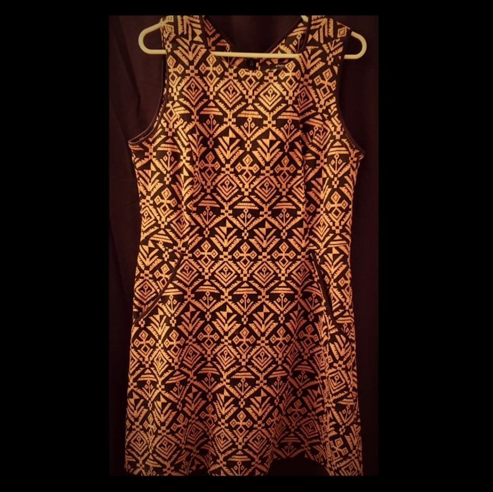 Geometric print dress